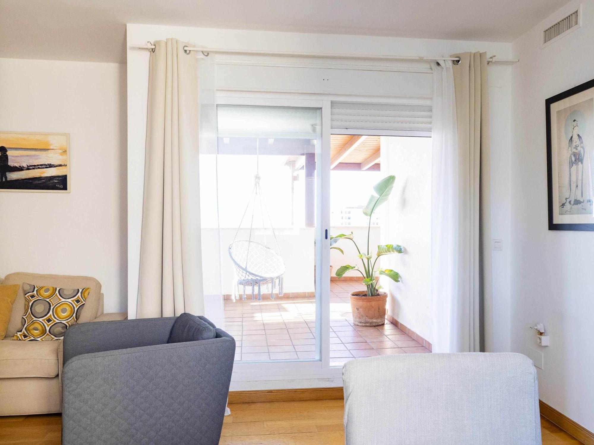 Atico Con Vistas Al Mar Piscina Y Parking Lägenhet Málaga Exteriör bild